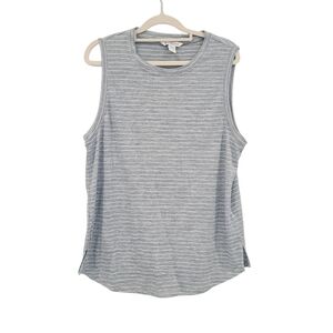 Athleta Blue And White Breezy Striped Tank